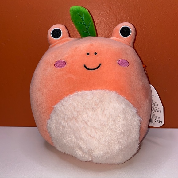 Squishmallow Fatima the Peach Frog 8” - Picture 2 of 9